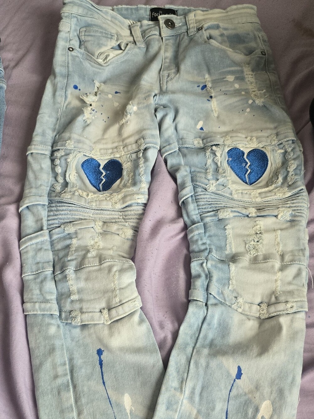 Focus Kids Broken Heart Jeans